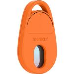 Momax Pinguard Apple Find My Bluetooth Tracker with Anti-Spy Camera Detector - Orange - Apple Find My Certified - Hidden Camera Finder With Red Light - Built-in USB-C port for charging- Features emergency two-way alarm on device and phone