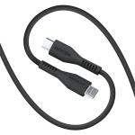 MICRODIA FRUITYWIRE LIQUID SILICON PD60W 2.6M USB-C TO USB-C CABLE - CHARCOAL
