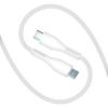 MICRODIA FRUITYWIRE LIQUID SILICON PD60W 2.6M USB-C TO USB-C CABLE - PEARL WHITE
