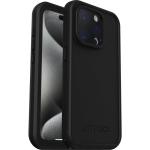 OtterBox iPhone 15 Pro (6.1") Fre Series MagSafe Case - Black Waterproof (IP68) - Shockproof - Dirt Proof - Sleek & Slim Protective Case with Built in Screen Protector - 5X Tested to Military Standard