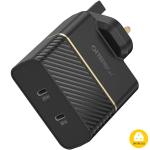 OtterBox 78-52714 UK Wall Charger 50W 1X USB-C PD 30W GaN + 1 x USB-C PD 20W