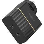 OtterBox 50W Combined Dual Port USB-C Phones/Tablets Wall Charger - Black Shimmer - (USB-C 30W PD + USB-C 20W PD )  Fast Charging Apple, Samsung, Xiaomi Smart Phone & Tablet