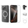 RockRose iPhone 16 ( 6.1" ) 6 in 1 Colletction Kit Includes 30W Power Adaptor - 1M 100W USB-C Cable - Magsafe Wireless Car Charger - Magsafe Phone Case - Screen Protector - Camera Lens Screen Protector