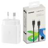 Samsung 25W USB-C PD Fast Charging GaN Wall Charger - White With Momax 1-Link Flow 100W 2M USB-C To USB-C PD Fast Charging Cable Black - Support Samsung Super Fast Charge & iPhone PD Fast Charging Samsung 25W USB-C PD Fast Charging GaN Wall Charger - White With Momax 1-Link Flow 100W 2M USB-C To USB-C PD Fast Charging Cable Black - Support Samsung Super Fast Charge & iPhone PD Fast Charging