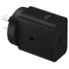 Samsung 45w GaN Wall Charger Black - (Includes 1.8m 5A USB-C to USB-C cable) Support Super Fast 45W Charging, Below 5mw Standby Power Consumption, Fast Charging Smartphone, Tablets, Portable Gaming Consoles, Portable Displays