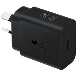Samsung 25W USB-C PD Fast Charging GaN Wall Charger - Black Super Fast Charge Galaxy S25/S24 / Fold6 / Flip6 / S23 / S22 / Galaxy A Series - Supports iPhone PD Fast Charging
