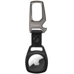Spigen Apple AirTag Rugged Armor Case - Black, Durable Zinc Alloy & Stainless Steel Carabiner, Lightweight, Designed for multipurpose usage