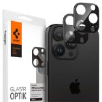 Spigen iPhone 16 Pro Max/16 Pro & 15 Pro Max/15 Pro Premium Tempered Camera Lens Protector - 2 Pack, Black