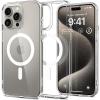 Spigen iPhone 15 Pro Max (6.7") Ultra Hybrid Magfit Case - Clear / Transparent Certified Military-Grade Protection - Clear Durable Back Panel + TPU Bumper - MagSafe Compatible - Clear Case with White MagfIt Ring Spigen iPhone 15 Pro Max (6.7") Ultra Hybrid Magfit Case - Clear / Transparent Certified Military-Grade Protection - Clear Durable Back Panel + TPU Bumper - MagSafe Compatible - Clear Case with White MagfIt Ring