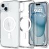Spigen iPhone 15 (6.1") Ultra Hybrid MagFit Case - Clear / Transparent Certified Military-Grade Protection - Clear Durable Back Panel + TPU Bumper - MagSafe Compatible - Clear Case with White Magfit Ring Spigen iPhone 15 (6.1") Ultra Hybrid MagFit Case - Clear / Transparent Certified Military-Grade Protection - Clear Durable Back Panel + TPU Bumper - MagSafe Compatible - Clear Case with White Magfit Ring