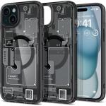 Spigen iPhone 15 (6.1") Ultra Hybrid ZeroOne MagFit Case - Crystal Clear MagSafe Compatible with ZeroOne Back - Certified Military-Grade Protection - Clear Durable Back Panel + TPU Bumper
