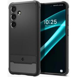 Spigen Galaxy S24+ 5G Rugged Armor Case - Black Durable Mechanical Design - Air Cushion Technology