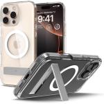 Spigen iPhone 16 Pro Max (6.9") Ultra Hybrid S MagFit Case - Clear / Transparent - Certified Military-Grade Protection - Clear Durable Back Panel + TPU Bumper - MagSafe Compatible - Clear Case with White Magfit Ring