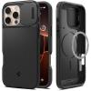 Spigen iPhone 16 Pro Max (6.9") Optik MagFit Case - Black Camera Protection Slide - MagSafe Compatible - Certified Military-Grade Protection - Durable Back Panel + TPU Bumper Spigen iPhone 16 Pro Max (6.9") Optik MagFit Case - Black Camera Protection Slide - MagSafe Compatible - Certified Military-Grade Protection - Durable Back Panel + TPU Bumper