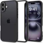 Spigen iPhone 16 (6.1") Ultra Hybrid Case - Clear / Matte Black Certified Military-Grade Protection - Clear Durable Back Panel + TPU Bumper
