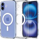 Spigen iPhone 16 (6.1") Ultra Hybrid MagSafe Case - Crystal Clear Compatible with Apple Magsafe Charging & Magsafe Accessories - Certified Military-Grade Protection - Clear Durable Back Panel + TP