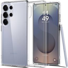 Spigen Galaxy S25 Ultra 5G Ultra Hybrid Case - Crystal Clear Certified Military-Grade Protection - Clear Durable Back Panel + TPU Bumper