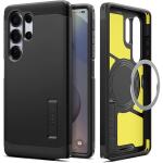Spigen Galaxy S25 Ultra 5G Tough Armor MagFit Case - Black Drop-Tested Military Grade - MagSafe Compatible - Heavy Duty - 3-Layer Extreme Protection - Air Cushion Technology - Dual Layer Protection