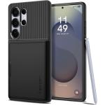 Spigen Galaxy S25 Ultra 5G Slim Armor CS Case - Black Slim - Dual Layer - Built in 2X Card Slot - Air-Cushion Technology (Certified Military-Grade Protection)