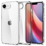 Spigen iPhone 16e (6.1") Ultra Hybrid Case - Crystal Clear Certified Military-Grade Protection - Clear Durable Back Panel + TPU Bumper -