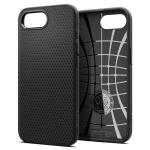 Spigen iPhone 16e (6.1") Liquid Air Case - Matte Black Slim - Form-Fitted - Lightweight - Premium Matt TPU Case - Easy Grip Design - ACS05037