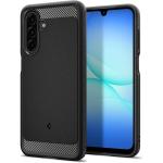 Spigen Galaxy A17/A17 5G (2025) Rugged Armor Case - Matte Black Durable Mechanical Design - Air Cushion Technology (Military-Grade Protection) - Carbon Fiber Design