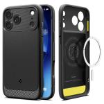 Spigen iPhone 17 Pro Max (6.9") Rugged Armor MagFit Case - Black MagFit - DROP-TESTED MILITARY GRADE - Ultimate Protection - Rugged Design with Matte Finish - Air Cushion Technology