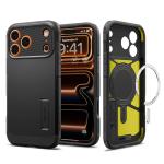 Spigen iPhone 17 Pro Max (6.9") Tough Armor Magfit Case - Black - Drop-Tested Military Grade - MagSafe Compatible - Heavy Duty - 3-Layer Extreme Protection - Air Cushion Technology - Dual Layer Protection