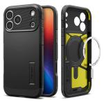 Spigen iPhone 17 Pro Max (6.9") Tough Armor Magfit Case - Black - Drop-Tested Military Grade - MagSafe Compatible - Heavy Duty - 3-Layer Extreme Protection - Air Cushion Technology - Dual Layer Protection
