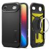 Spigen iPhone Air (6.5") Tough Armor Magfit Case - Black - Drop-Tested Military Grade, MagSafe Compatible, Heavy Duty 3-Layer Extreme Protection, Built-in Stand, Air Cushion Technology - Dual Layer Protection