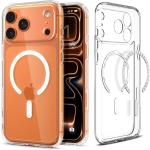 Spigen iPhone 17 Pro (6.3") Ultra Hybrid MagFit Case - Clear Compatible with Apple Magsafe Charging & Magsafe Accessories - Certified Military-Grade Protection - Clear Durable Back Panel + TP