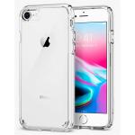 Spigen iPhone SE (3rd / 2nd Gen) / 8 / 7 Ultra Hybrid 2 Case - Crystal Clear DROP-TESTED MILITARY GRADE - Elite Protection - Air Cushion Technology - Clear Hard Back Panel - Flexible Matte Bumper - 042CS20927