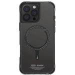 skinarma iPhone 16 Pro (6.3") Saido Mag-Charge Case - Black Apple MagSafe Compatible - Raised 360 Screen Edges & Camera Lens Guard - Includes Interchangeable Corner Bumper Lanyard Loops