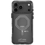 skinarma iPhone 17 Pro (6.3") 2025 Saido Mag-Charge Case - Graphite , Compatible with Magnetic Charging- 360  Full Protection- 2H Scratch Resistance- Accessories Pack Includes Extra Set of Red Button & Frost Black Lanyard Loops