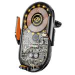 Sansai IPH-X130 Wireless Car Charger & Phone Holder (Automatic Clamping) Suitable for smartphone 4.7-7.2", made of transparent material.