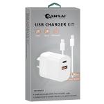 Sansai IPH-0933CC PD 20W Charger + C to C CABLE