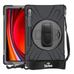 Strike Rugged Case with Hand Strap and Lanyard for Samsung Galaxy Tab S9 FE/S9/S8/S7