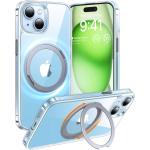 Torras iPhone 15 (6.1") Ostand Pro Case - Clear MagSafe Compatible - 360 Spin