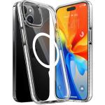 Torras iPhone 15 Pro (6.1") Diamond-Mag Case - Clear MagSafe Compatible - Diamond Clear