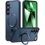 Torras Galaxy S24+ 5G Ostand Matte Case - Black All in One: Magnetic / Stand / Ring Holder - Horizontal / Vertical & Felexible Ostand