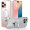 Torras iPhone 16 Pro (6.3") Ostand Case - Clear MagSafe Compatible - Horizontal / Vertical & Felexible Ostand Torras iPhone 16 Pro (6.3") Ostand Case - Clear MagSafe Compatible - Horizontal / Vertical & Felexible Ostand