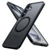 Torras Galaxy S25+ 5G Guardian Magnetic Case - Black MagSafe Compatible - Translucent Slim