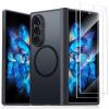 Torras Galaxy Z Fold7 Guardian Magnetic Case - Black, (Includes 2x Front Glass Screen Protectors), Translucent Slim, Compatible with Magsafe, Military-Grade Protection Torras Galaxy Z Fold7 Guardian Magnetic Case - Black, (Includes 2x Front Glass Screen Protectors), Translucent Slim, Compatible with Magsafe, Military-Grade Protection