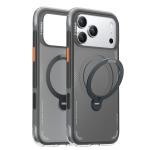 Torras iPhone 17 Pro Max (6.9") 2025 Ostand Spin Air Case - Black , Full Camera Control Button Coverage, Upgraded Airbag Technology, Dot-matrix Anti-slip Design, Compatible with MagSafe Charging, 360° Spin Stand