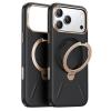 Torras iPhone 17 Pro Max (6.9") 2025 Ostand Spin VegSkin Case - Black , Full Camera Control Button Coverage, Premium Vegan Leather, Fit for MagSafe Torras iPhone 17 Pro Max (6.9") 2025 Ostand Spin VegSkin Case - Black , Full Camera Control Button Coverage, Premium Vegan Leather, Fit for MagSafe