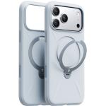 Torras iPhone 17 Pro (6.3") 2025 Ostand Spin Softune Case - Baby Blue Full Camera Control Button Coverage - Soft Liquid Silicone Cozy Grip - MagSafe Compatible - 360 Spin Kickstand