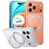 Torras iPhone 17 Pro Max (6.9") 2025 Ostand Pro Case - Clear Full Camera Control Button Coverage - MagSafe Compatible - Military Grade Drop Protection - MagSafe Compatible - 360 Spin Kickstand Torras iPhone 17 Pro Max (6.9") 2025 Ostand Pro Case - Clear Full Camera Control Button Coverage - MagSafe Compatible - Military Grade Drop Protection - MagSafe Compatible - 360 Spin Kickstand