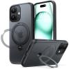 Torras iPhone 17 (6.3") 2025 Ostand Spin Case - Black Full Camera Control Button Coverage - Fit for MagSafe - Mil-STD Protective - 360° Spin Kickstand Torras iPhone 17 (6.3") 2025 Ostand Spin Case - Black Full Camera Control Button Coverage - Fit for MagSafe - Mil-STD Protective - 360° Spin Kickstand