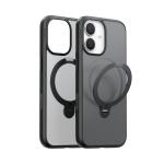 Torras iPhone 17 (6.3") 2025 Ostand Spin Case - Black , Full Camera Control Button Coverage, Fit for MagSafe, Mil-STD Protective, 360° Spin Kickstand