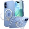 Torras iPhone 17 (6.3") 2025 Ostand Spin Case - Clear , Full Camera Control Button Coverage, Fit for MagSafe, Mil-STD Protective, 360° Spin Kickstand Torras iPhone 17 (6.3") 2025 Ostand Spin Case - Clear , Full Camera Control Button Coverage, Fit for MagSafe, Mil-STD Protective, 360° Spin Kickstand